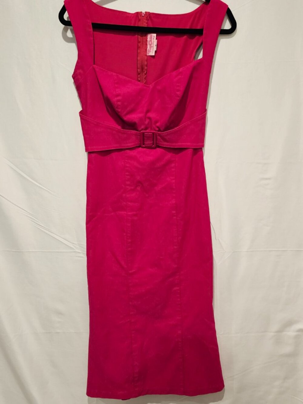 Pinup Couture Hot Pink Dress Women's Size M Retro Rockabilly Party Pinup